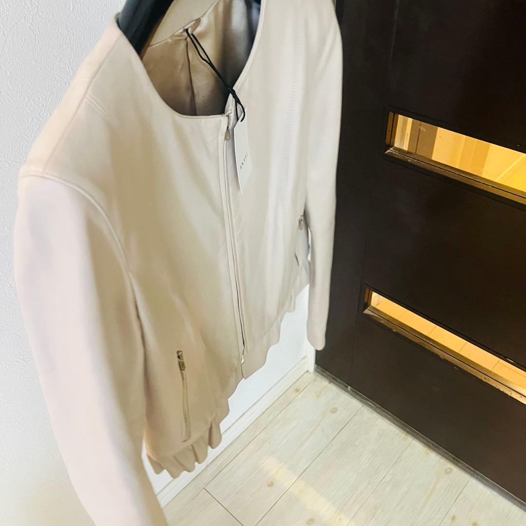 新品☆ ANAYI ラムレザークルー　ジャケット/セオリー、23区、ロペ