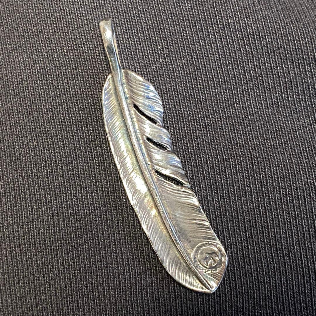 ゴローズ goro's 特大プレーンフェザー シルバー