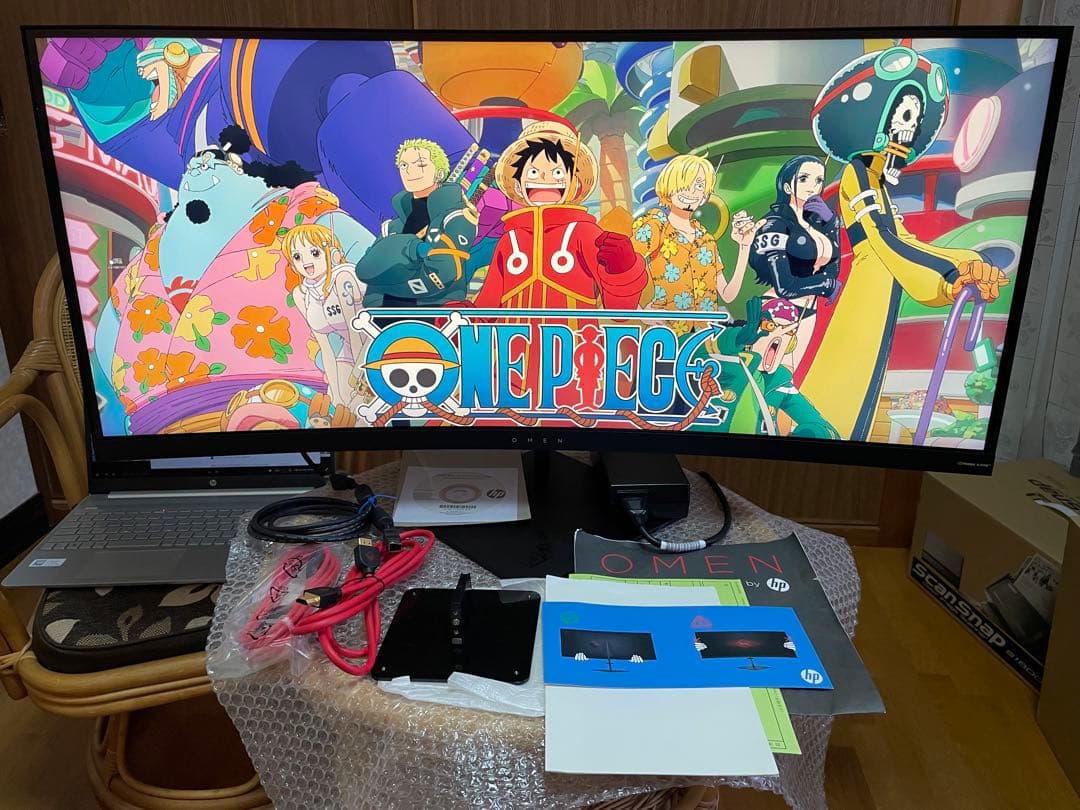 【美品】OMEN by HP 35インチウルトラワイド湾曲ディスプレイ