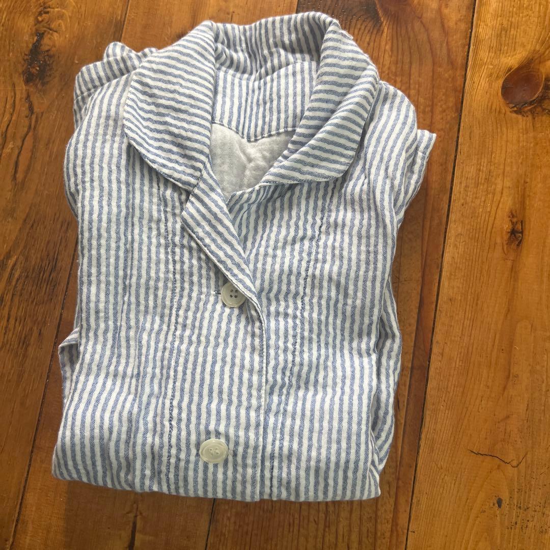 【UCHINO】マシュマロガーゼストライプ パジャマ 究極のガーゼ S