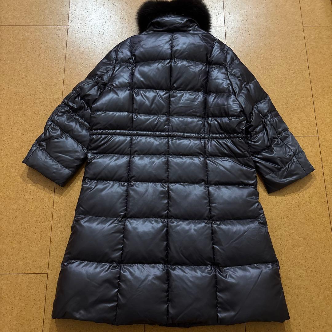 新品同様　15号 高級　大きいサイズ　アクアスキュータム　ダウン　ロングコート