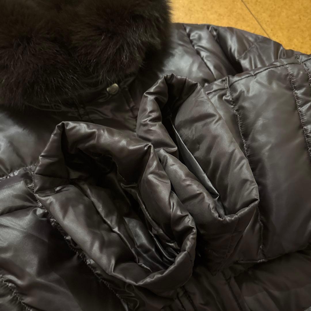 新品同様　15号 高級　大きいサイズ　アクアスキュータム　ダウン　ロングコート