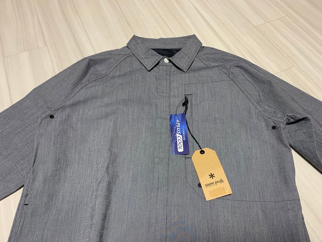 【tadassy U】 peak（スノーピーク）比翼L/Sシャツ