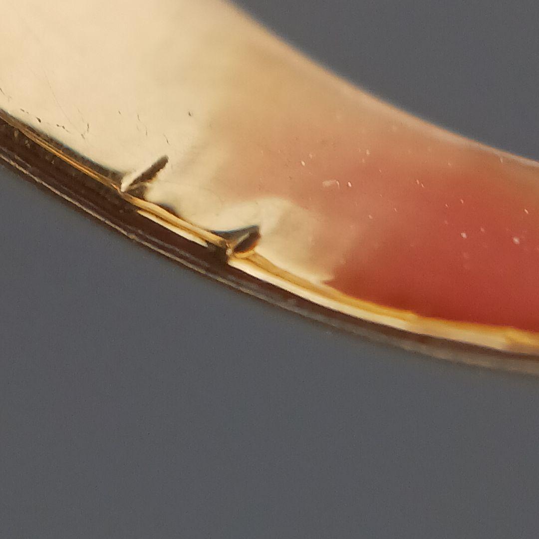 (★B021003) K18 YG リング 指輪 約15-16号 メンズ