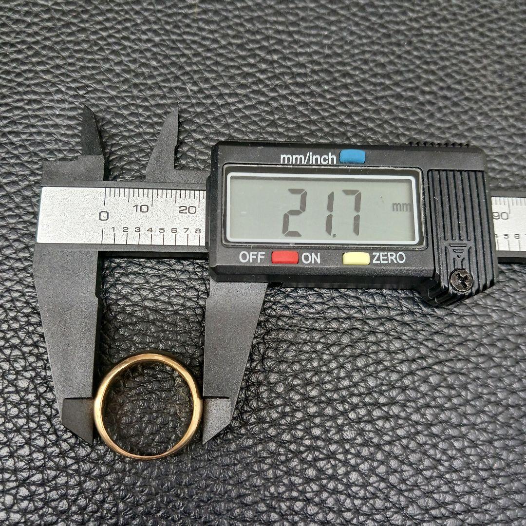 (★B021003) K18 YG リング 指輪 約15-16号 メンズ