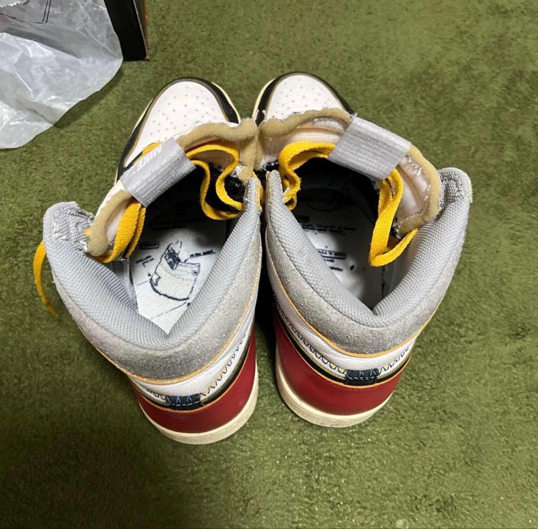 Nike Air Jordan 1 ブラック/ホワイト/レッド/イエローユニオン