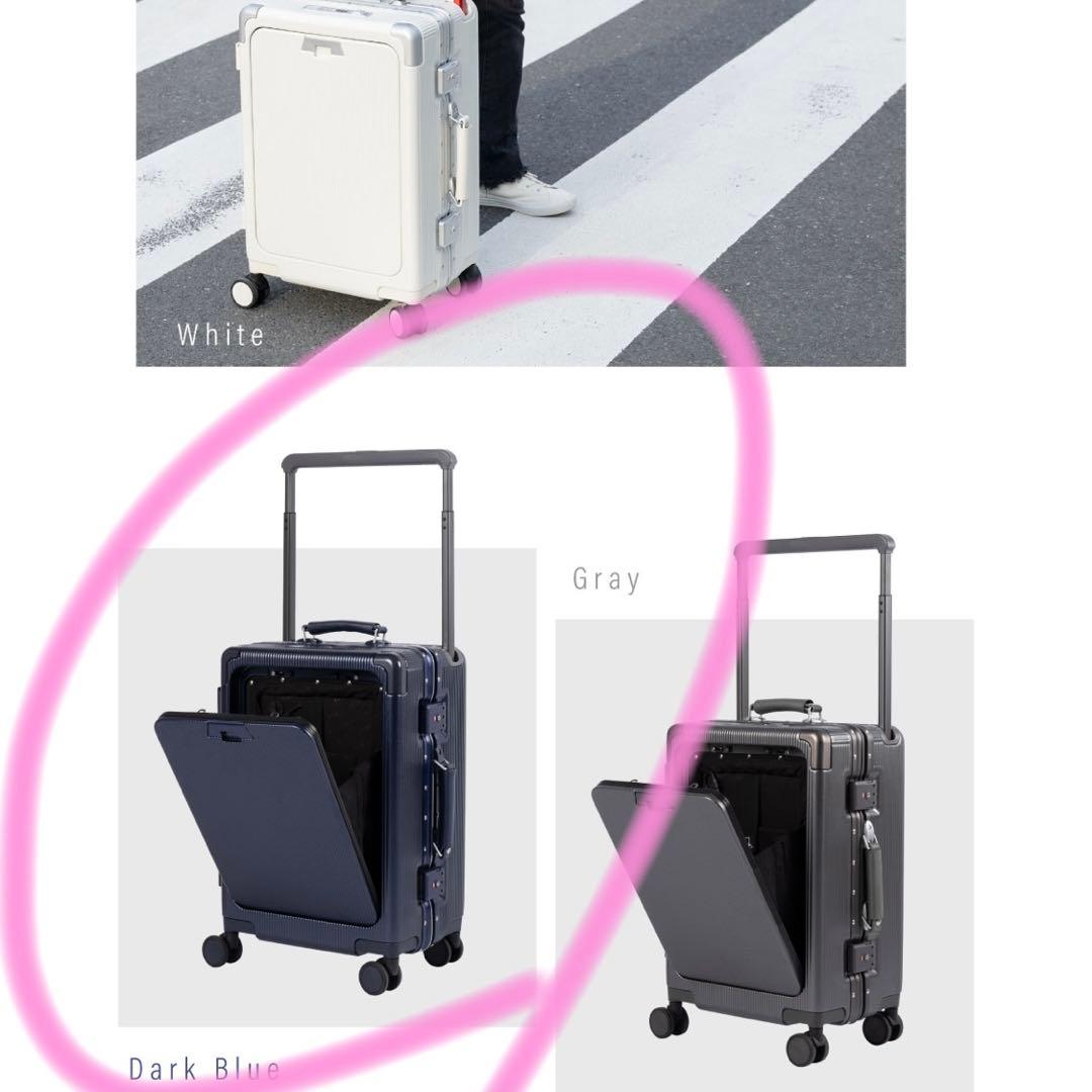 【新品未使用タグ付き】ELLE ワイドハンドル スーツケース Sサイズ 軽量