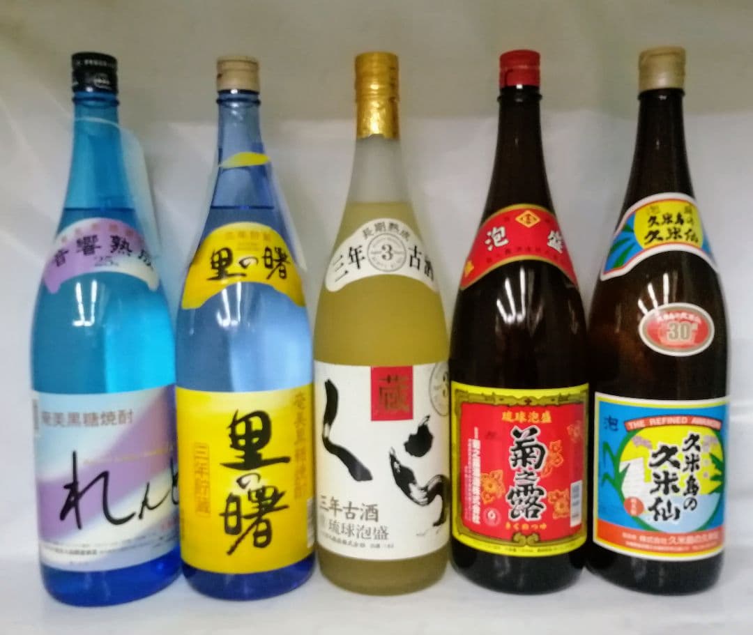 琉球泡盛・黒糖焼酎 1.8㍑×5本セット
