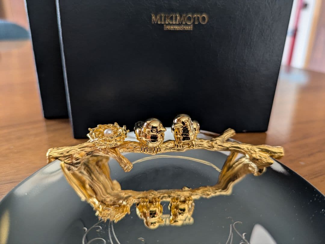 【希少】MIKIMOTO 2001年製 ゴールド 金 シルバー 真珠 小物入れ