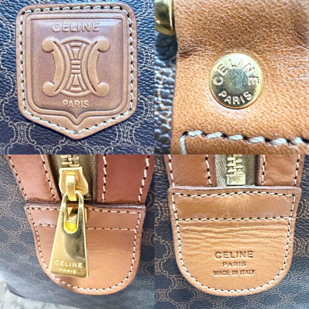 美品✨セリーヌ ボストンバッグ マカダム トリオンフ 大容量 ユニセックス