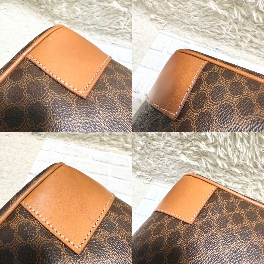 美品✨セリーヌ ボストンバッグ マカダム トリオンフ 大容量 ユニセックス