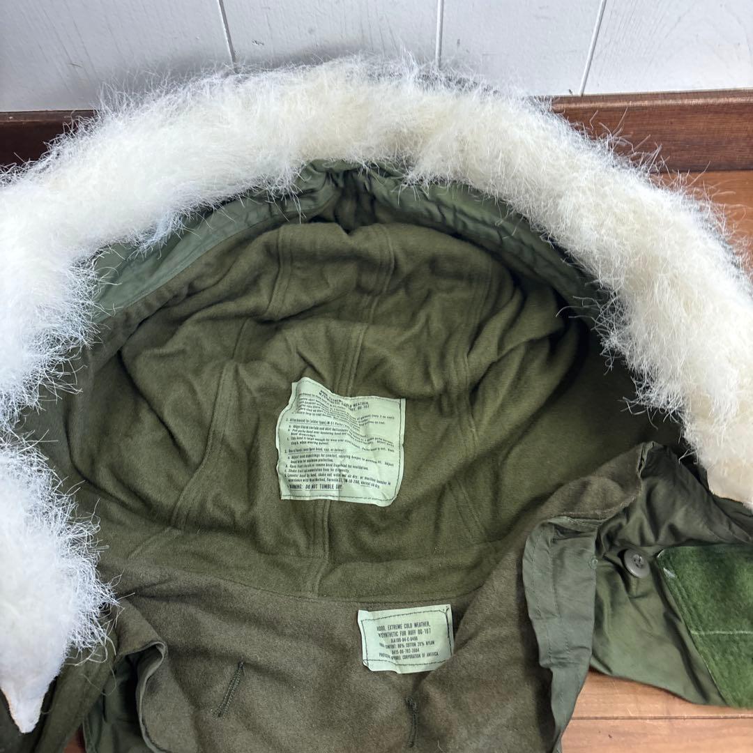 デッドストック　米軍　実物　80s M65 フィッシュテールパーカーフード　⑧