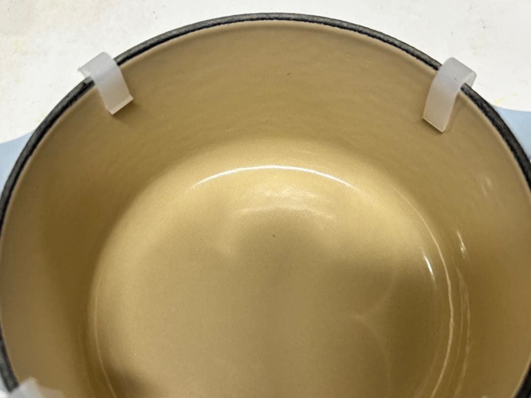 LE CREUSET ル・クルーゼ　ココットロンド　ブルー14cm 両手鍋