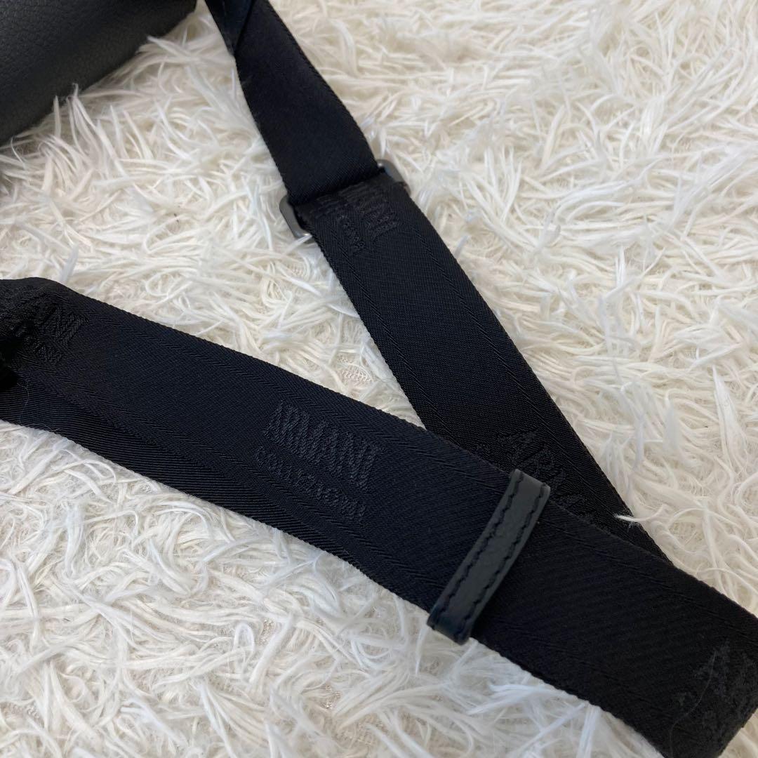 ARMANICOLLEZIONI✨メッセンジャーバッグ　レザー　A4 ストライプ