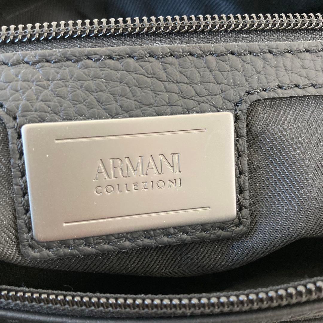ARMANICOLLEZIONI✨メッセンジャーバッグ　レザー　A4 ストライプ