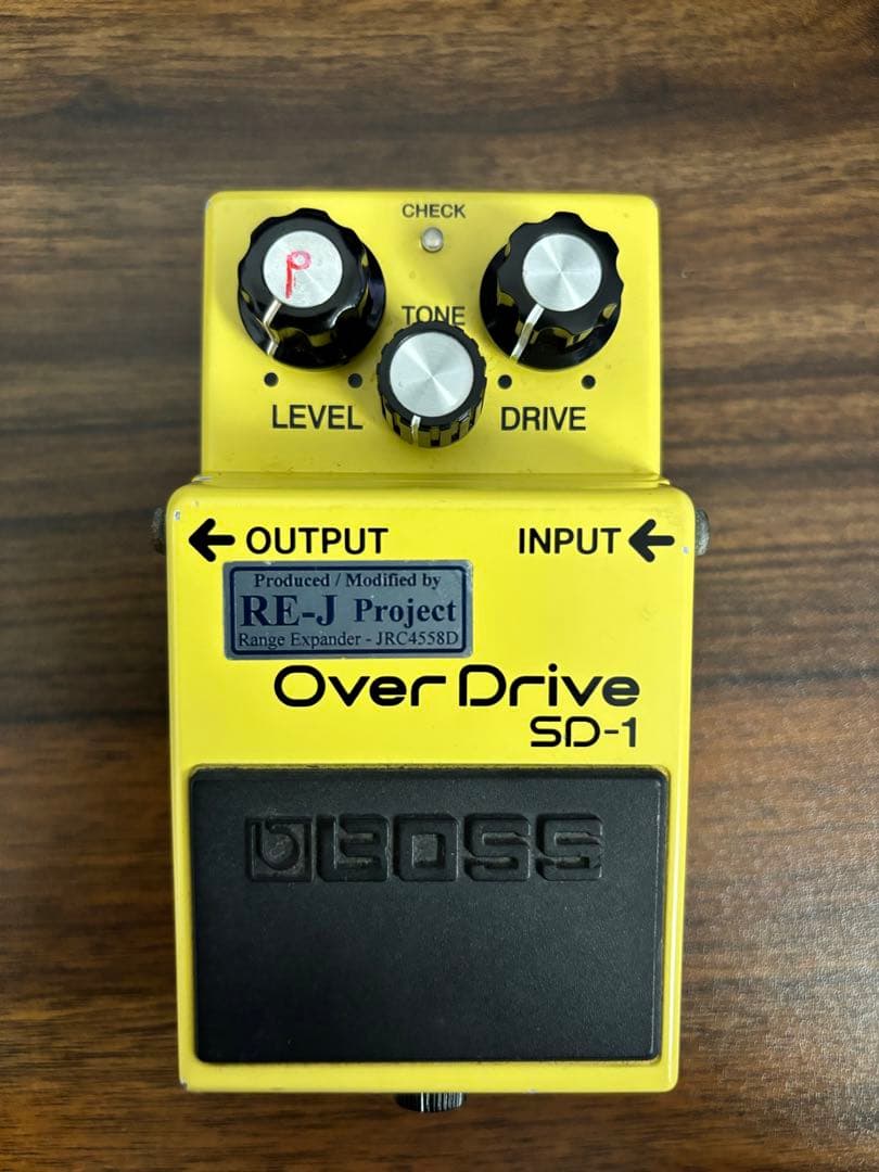 ギター analogman sd-1 push/pull ts808 silvermod