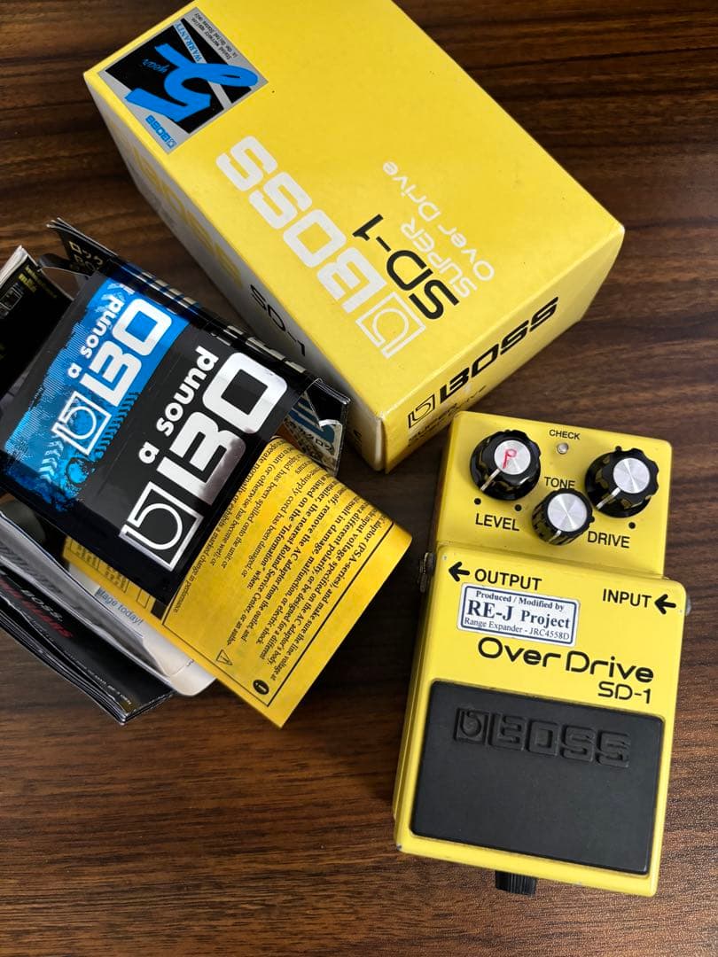 ギター analogman sd-1 push/pull ts808 silvermod