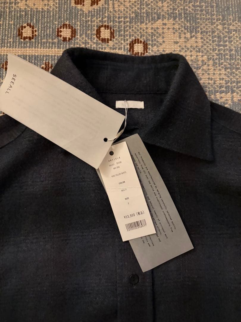 トップス seeall Wide Collor Shirts multi 2size