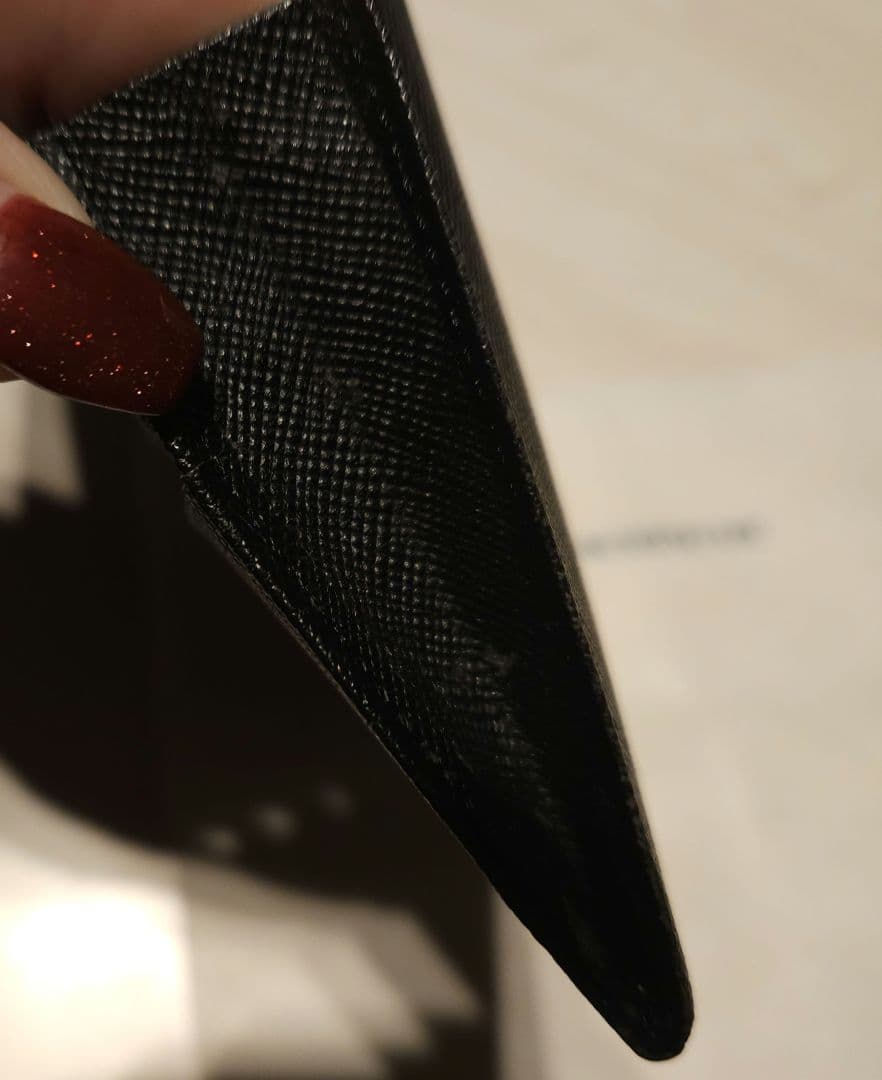 BURBERRY　 ブラックレザー 長財布 ニつ折り財布 札入れ　付属品完備