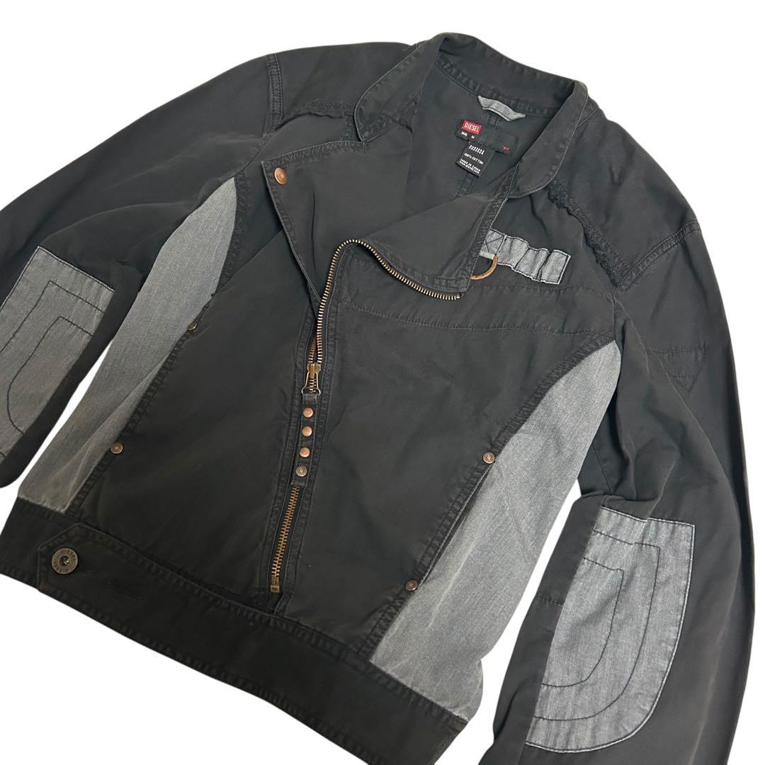 00's diesel ライダース　ブルゾンジャケット　グランジ　y2k