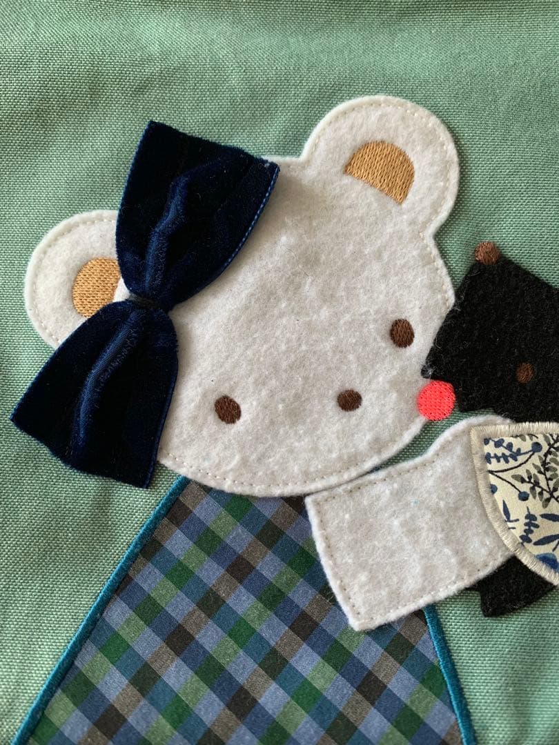 春のファミリアショー　デニムバッグ　ブック入れ