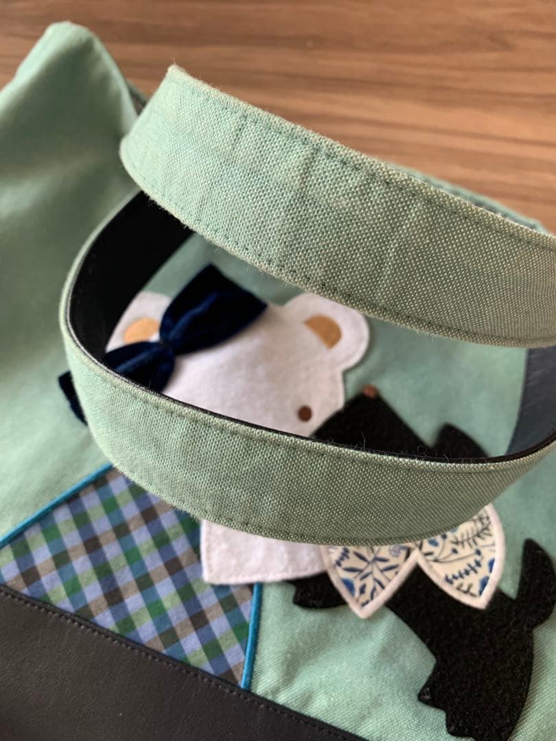 春のファミリアショー　デニムバッグ　ブック入れ