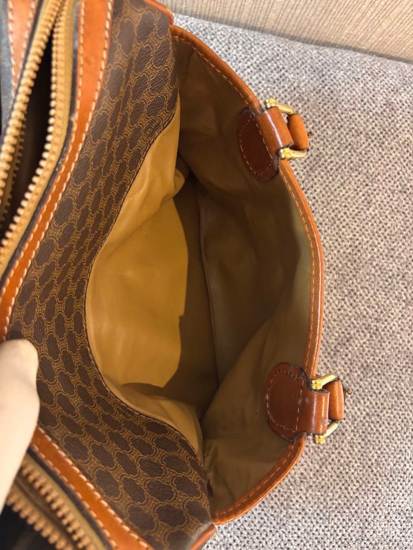 CELINE セリーヌ ボストンバッグ マカダム柄 トリオンフ オールドセリーヌ