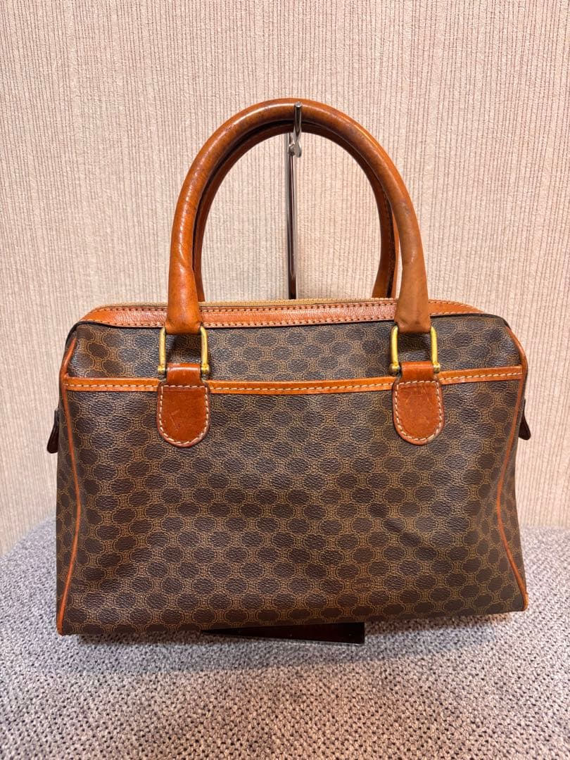 CELINE セリーヌ ボストンバッグ マカダム柄 トリオンフ オールドセリーヌ