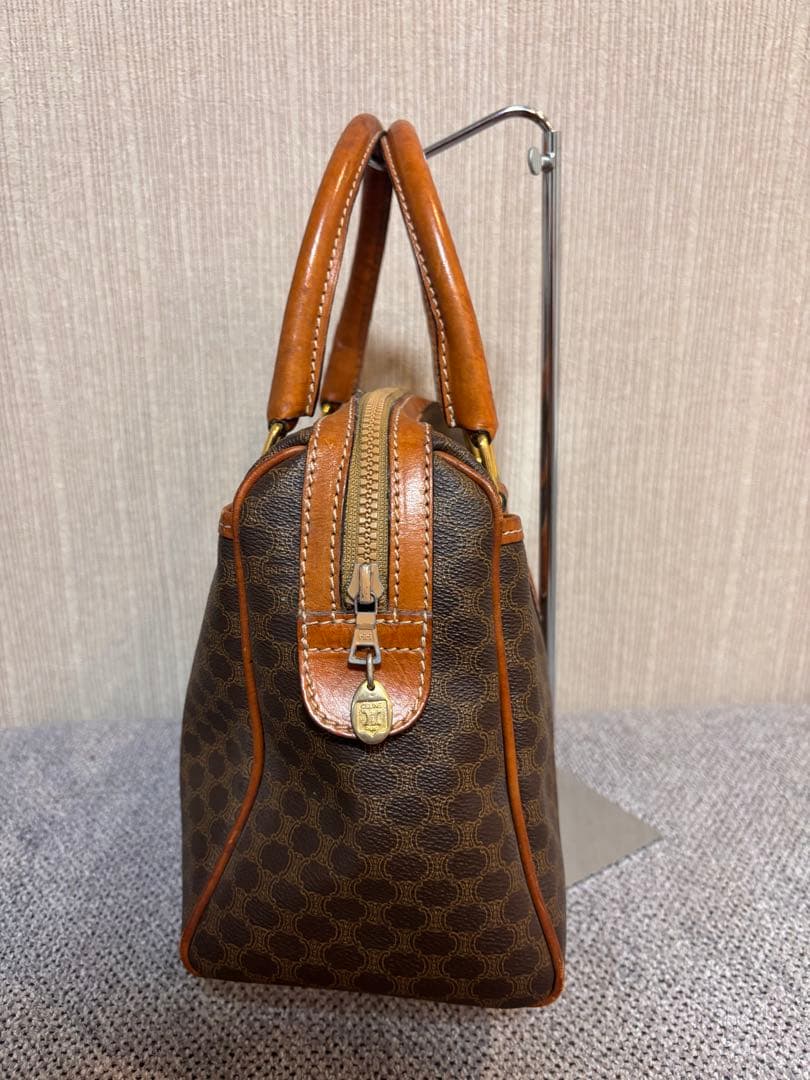 CELINE セリーヌ ボストンバッグ マカダム柄 トリオンフ オールドセリーヌ