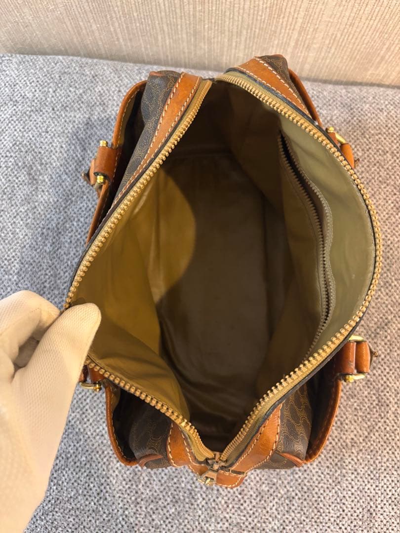 CELINE セリーヌ ボストンバッグ マカダム柄 トリオンフ オールドセリーヌ