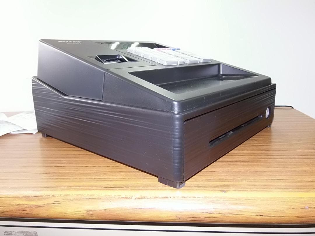 22年製美品人気の黒128設定無料シャープインボイスレジスターXE-A147