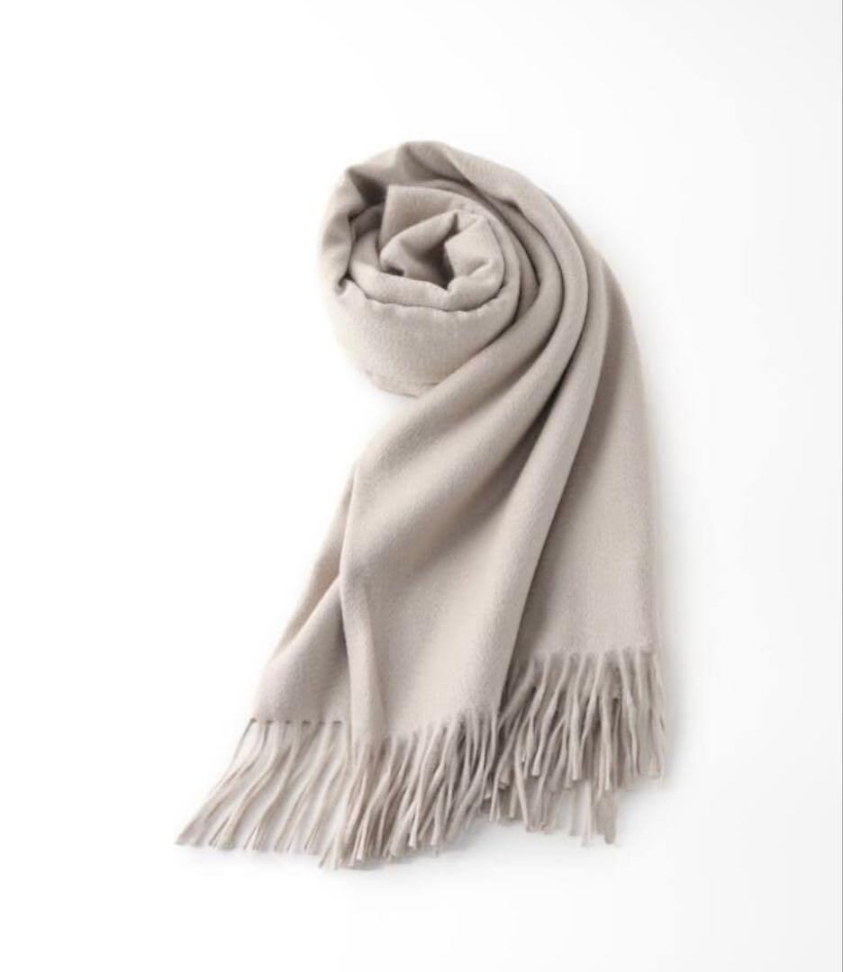 BEGG＆CO ベグアンドコー　カシミヤストール oyster