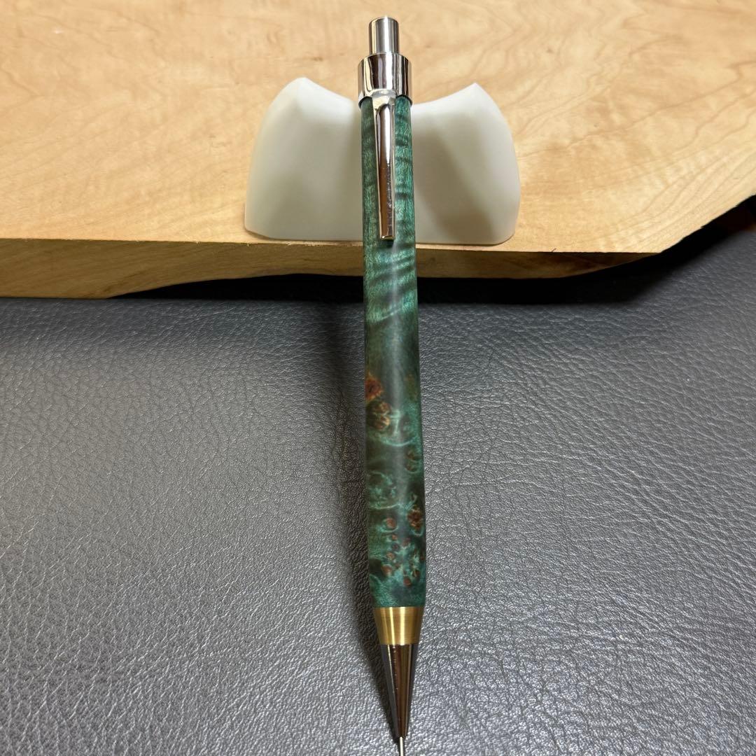 152楓瘤スタビ　木製シャーペン　強低重心　真鍮