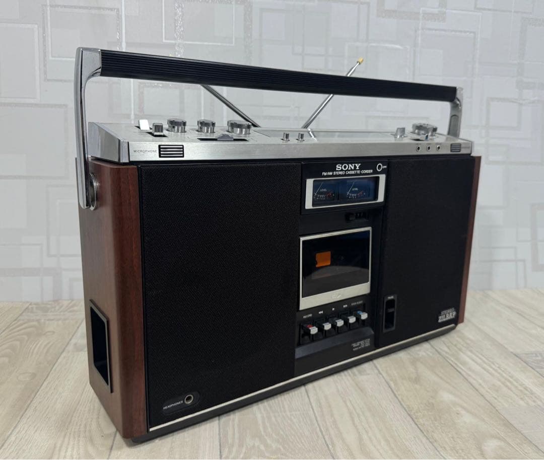 動作品｜SONY ラジカセ　CF-6600 昭和レトロ名機　ラジオ レア！