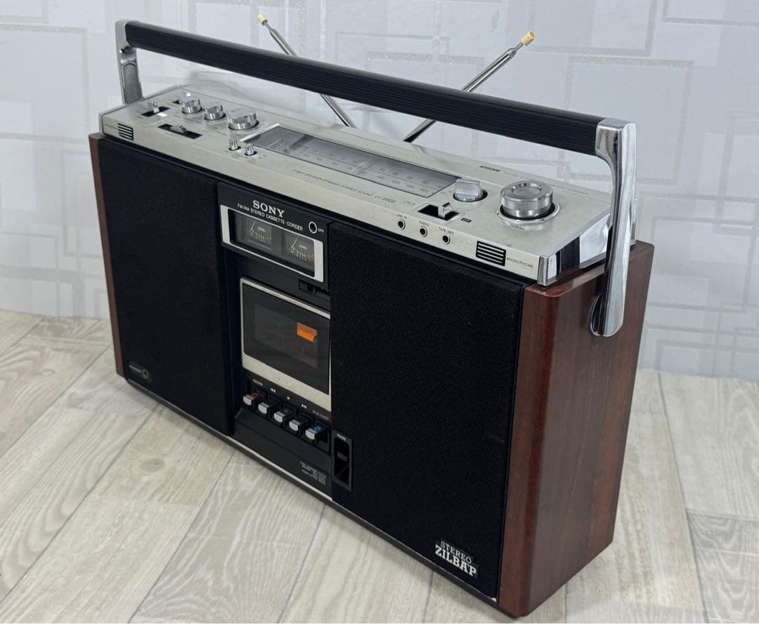 動作品｜SONY ラジカセ　CF-6600 昭和レトロ名機　ラジオ レア！