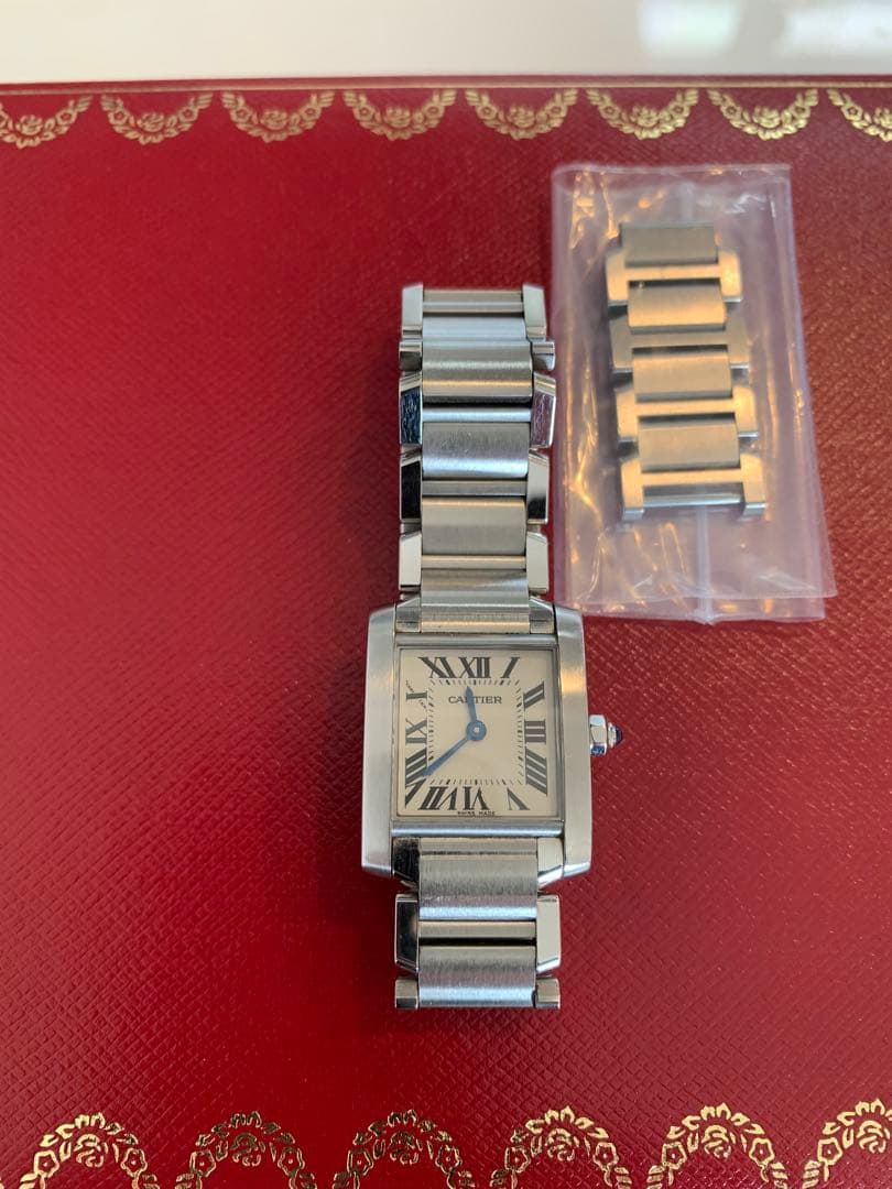 Cartier タンクフランセーズSM & LOEWE スラップ ブレスレット