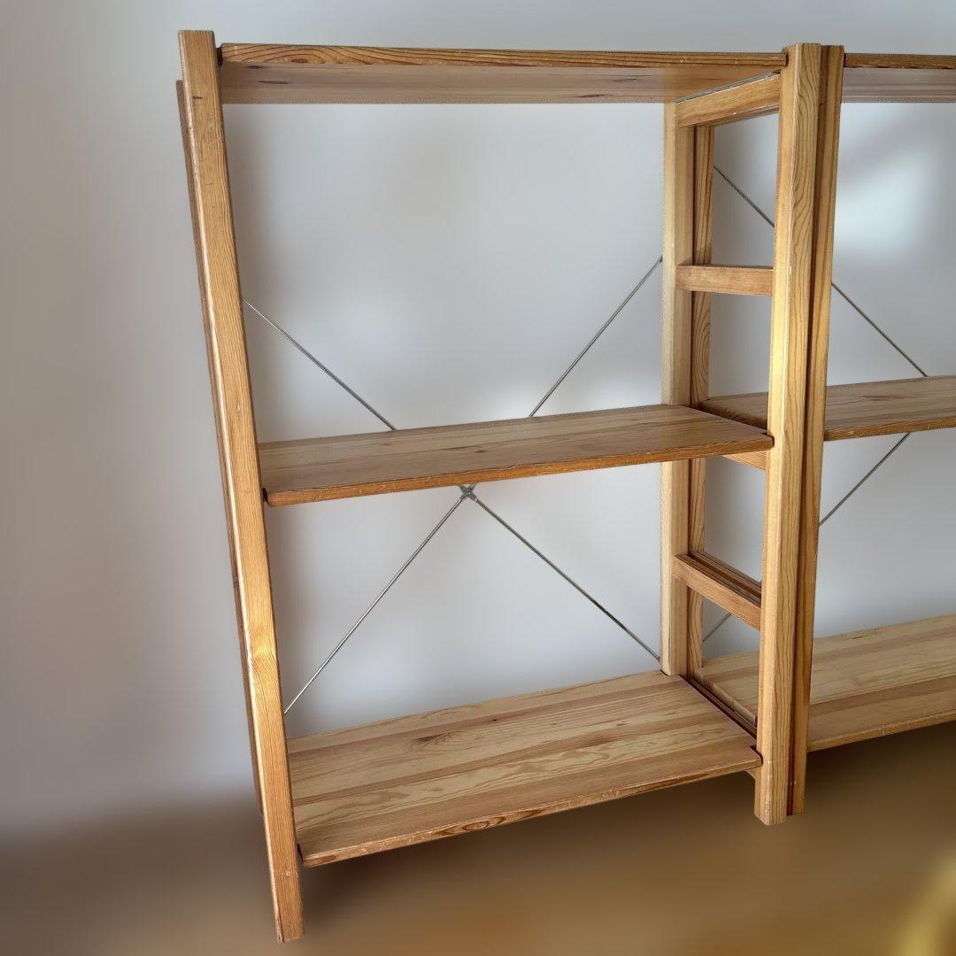 無印良品　パイン材ユニットシェルフ 奥行25センチタイプ　2個セット