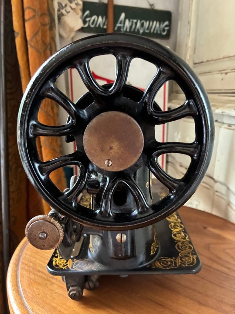 フランス　アンティーク　シンガー　Singer ミシン　1800年代　美品　レア