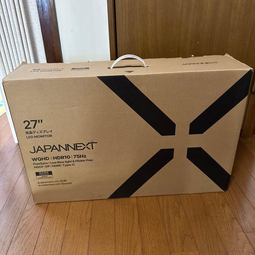 (美品)ジャパンネクスト　27インチ IPSパネル WQHD解像度液晶モニター