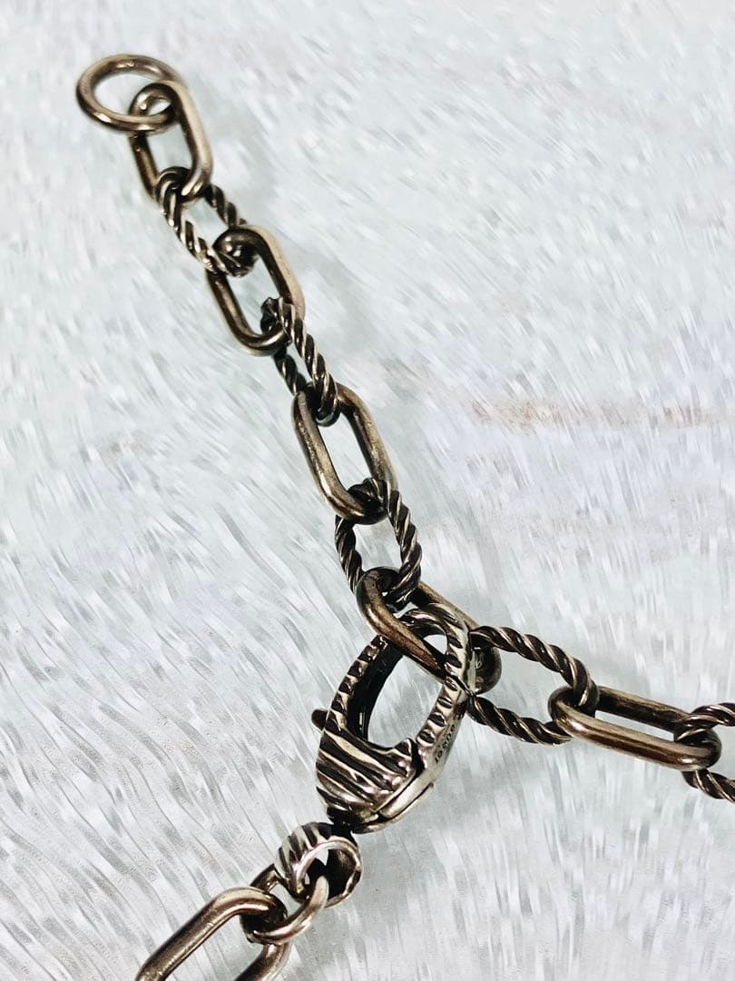 【超美品】GUCCI ツイストWGロゴ ネックレス ペンダント SV925