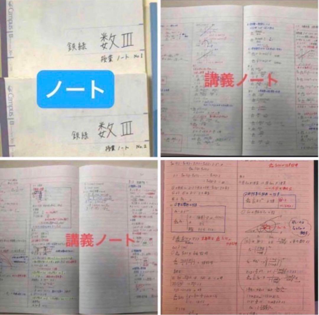 【フルセット　独学可　ノート付】鉄緑会 高2 数Ⅲ 基礎・発展・実戦講座　講習付