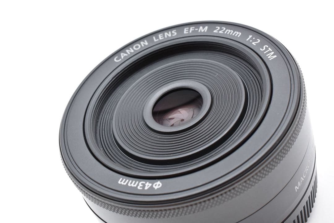 【美品】 キヤノン Canon EF-M 22mm F2 STM ブラック