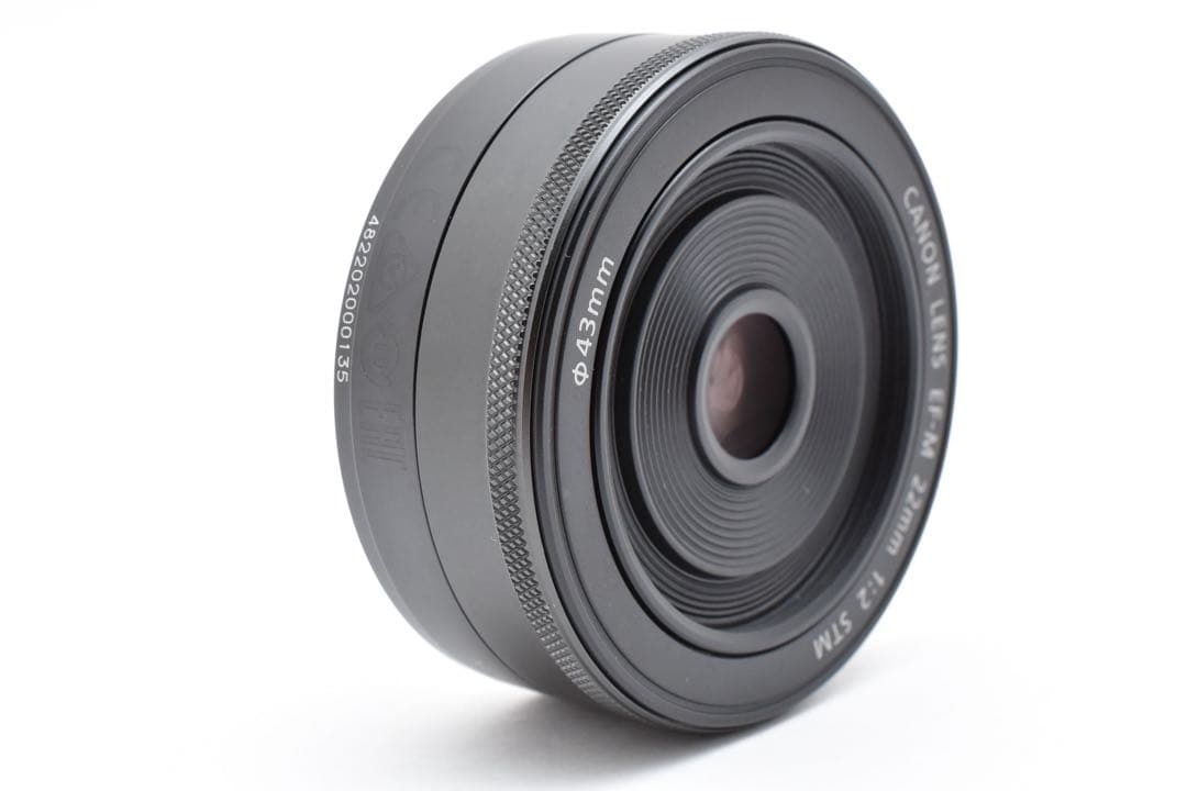 【美品】 キヤノン Canon EF-M 22mm F2 STM ブラック