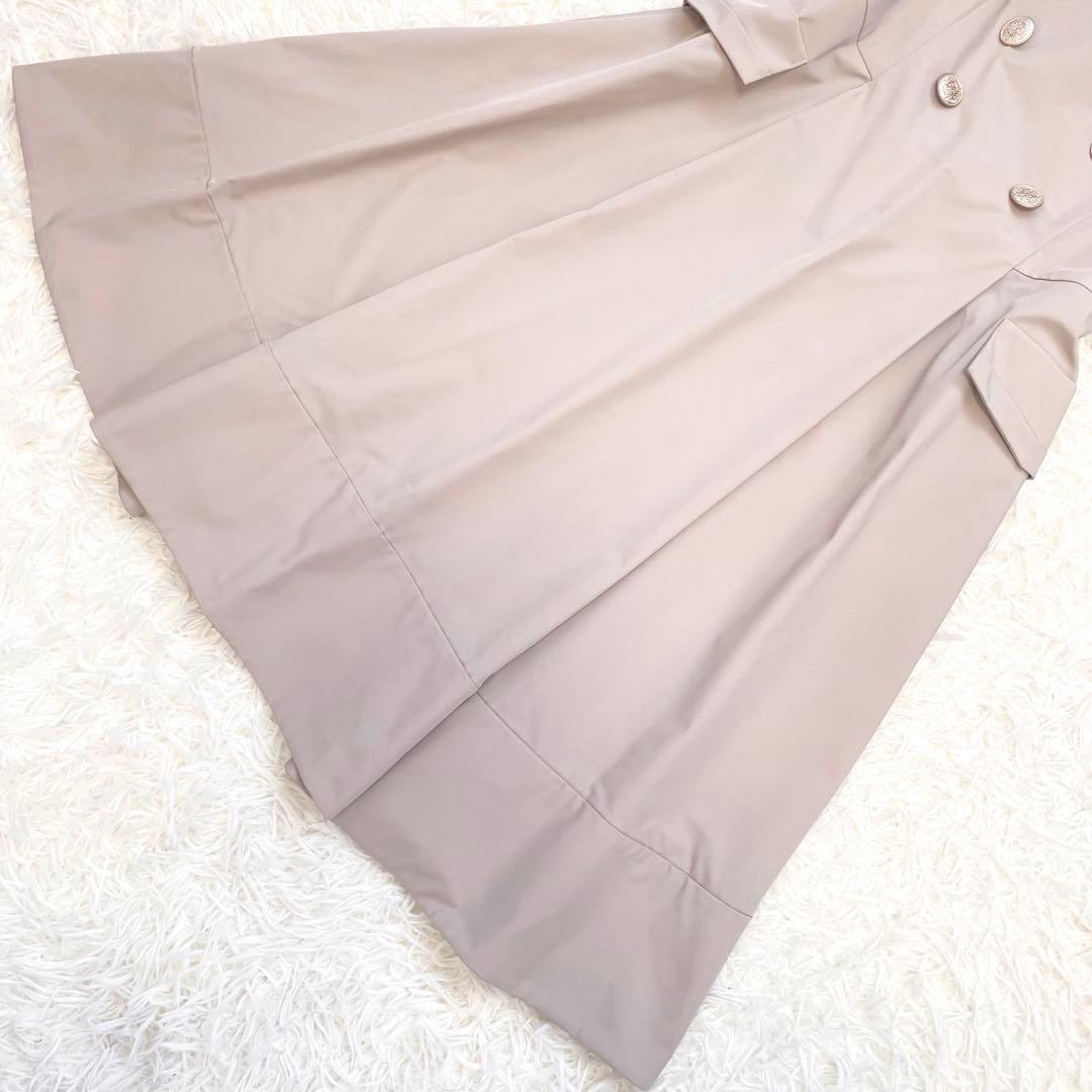 バニラ☆フォクシー ひざ丈ワンピース フレア 金ボタン ノースリーブ 40