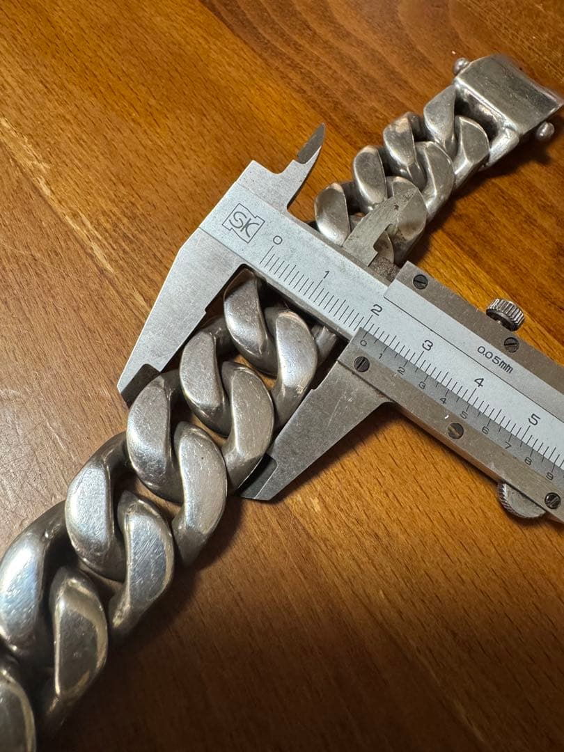 シルバー925ブレスレット極太