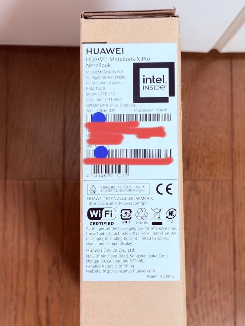 MateBook X Pro 13.9インチCore i7 16G/SSD1TB