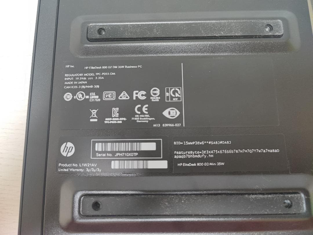 美品 HP EliteDesk 800 G2 i5 6500T 16GB 1TB