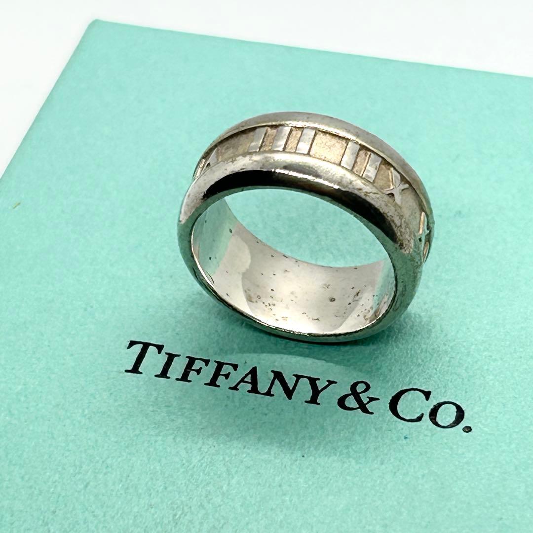 八山ひかる✨ティファニー❤️アトラスカーブドワイドリング SV925 17号
