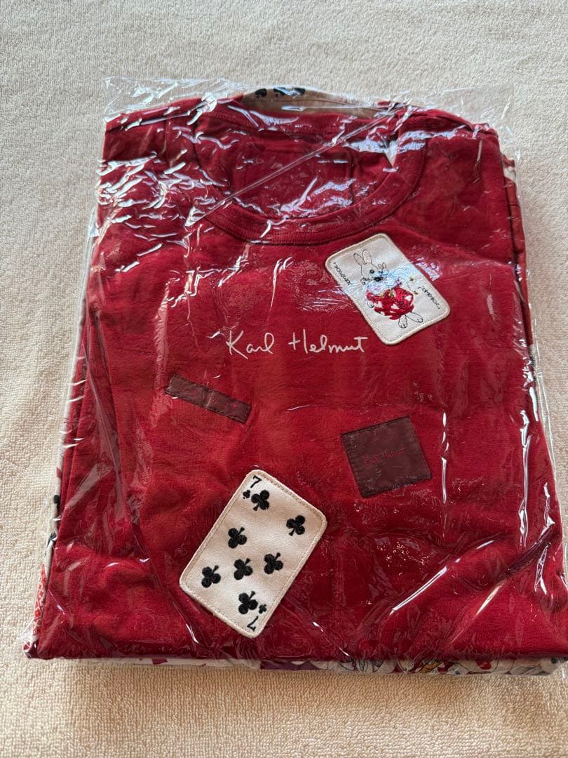 【新品、未使用】カールヘルム　トランプ柄　赤