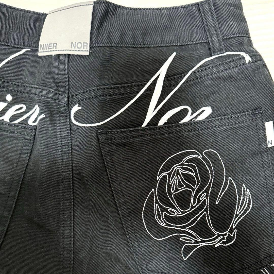 NIER NOR ニアノア ローズ バルーン デニム パンツ